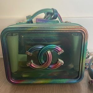 Chanel filigree vanity case